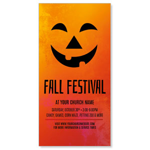 Orange Fall Festival 11" x 5.5" Oversized Postcards