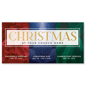 Christmas Events Trio 11" x 5.5" Oversized Postcards