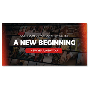 A New Beginning 11" x 5.5" Oversized Postcards