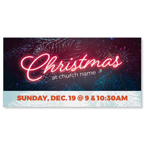 Neon Christmas 11" x 5.5" Oversized Postcards