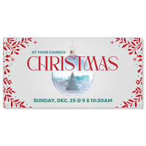 Ornament Christmas 11" x 5.5" Oversized Postcards