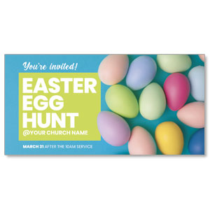 Egg Hunt Invited 11" x 5.5" Oversized Postcards