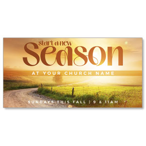 Start A New Season Road 11" x 5.5" Oversized Postcards