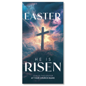 Easter He Is Risen 11" x 5.5" Oversized Postcards