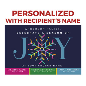 Joy Snowflake Personalized IC