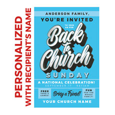 Back to Church Sunday Celebration Blue 