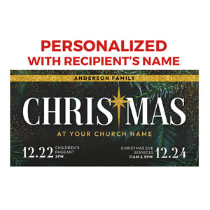 Green Pine Christmas Personalized OP