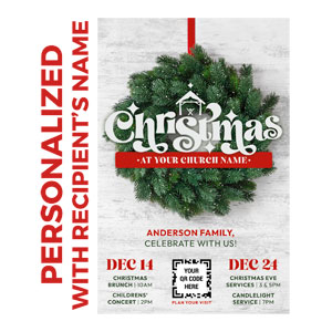 Christmas At Wreath Personalized IC