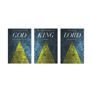 Majesty Triptych 23" x 34.5" Rigid Wall Art