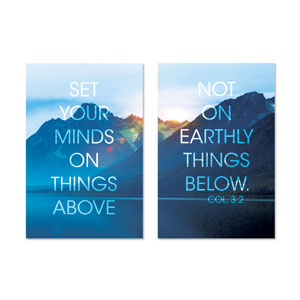 Set Your Mind 23" x 34.5" Rigid Wall Art