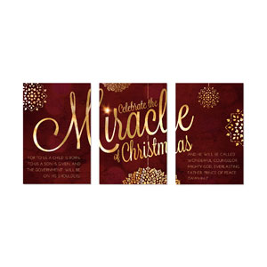 Celebrate the Miracle 23" x 34.5" Rigid Wall Art