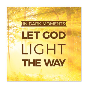 Let God Light 23" x 23" Rigid Wall Art