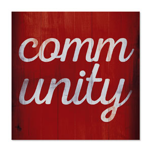 Mod Community 1 23" x 23" Rigid Wall Art