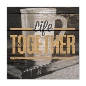 Mod Life Together 23" x 23" Rigid Wall Art