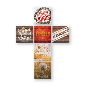 Mod Jesus Cross Set 23" x 23" Rigid Wall Art