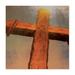 Mod Wood Cross 23" x 23" Rigid Wall Art