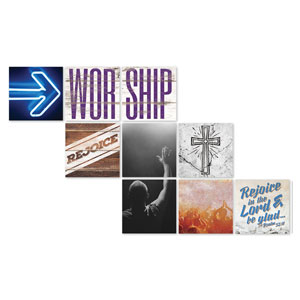 Mod Worship Arrow Set 23" x 23" Rigid Wall Art