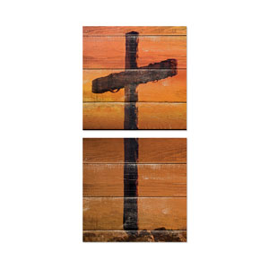 Mod Cross Pair 1 23" x 23" Rigid Wall Art