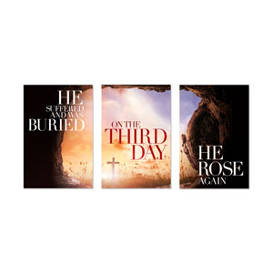 Third Day Triptych 23" x 34.5" Rigid Wall Art