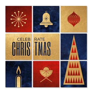 Celebrate Christmas Icons Set 23" x 23" Rigid Wall Art