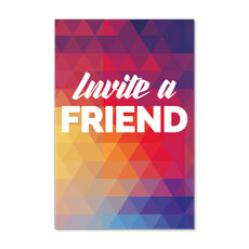 Geometric Bold Invite A Friend 