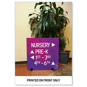 34.5" x 34.5" Rigid Sign Single Sided: Upload Your Design 34.5" x 34.5" Rigid Sign