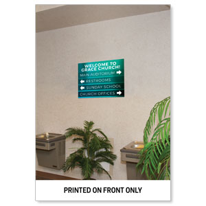 23" x 17.25" Rigid Sign Single Sided: Upload Your Design 23" x 17.25" Rigid Sign