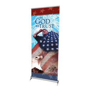 Celebrate America 2'7" x 6'7"  Vinyl Banner