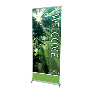 Nature Welcome 2'7" x 6'7"  Vinyl Banner