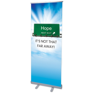 Hope Exit 2'7" x 6'7"  Vinyl Banner