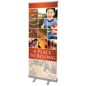 Belong Fall 2'7" x 6'7"  Vinyl Banner