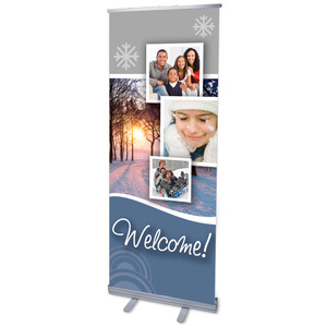 Winter Path 2'7" x 6'7"  Vinyl Banner