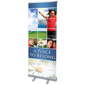 Belong Summer 2'7" x 6'7"  Vinyl Banner