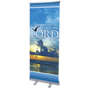 Breath Praise Lord 2'7" x 6'7"  Vinyl Banner