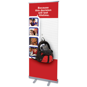 Backpack 2'7" x 6'7"  Vinyl Banner