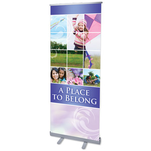 Belong Kite 2'7" x 6'7"  Vinyl Banner