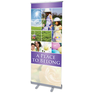 Belong Hunt 2'7" x 6'7"  Vinyl Banner