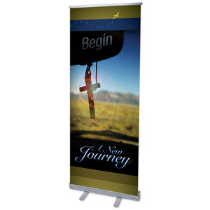 New Journey 2'7" x 6'7"  Vinyl Banner