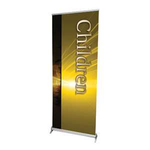 Light Rays Children 2'7" x 6'7"  Vinyl Banner