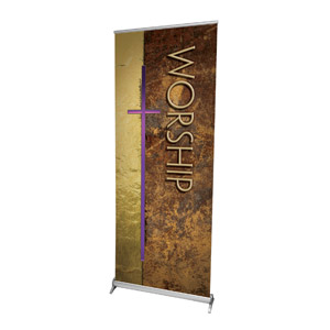 Leather Worship 2'7" x 6'7"  Vinyl Banner