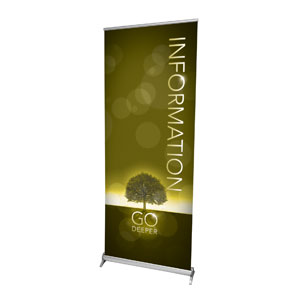 Deeper Roots Information 2'7" x 6'7"  Vinyl Banner