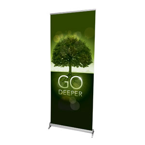 Go Deeper Roots 2'7" x 6'7"  Vinyl Banner