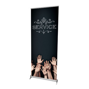 Chalk Service 2'7" x 6'7"  Vinyl Banner