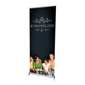 Chalk Evangelism 2'7" x 6'7"  Vinyl Banner