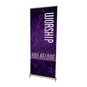 You Belong Worship 2'7" x 6'7"  Vinyl Banner