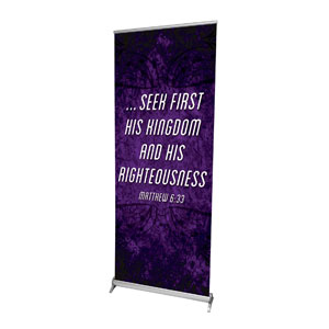 You Belong Matt 6:33 2'7" x 6'7"  Vinyl Banner