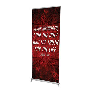 You Belong Jn 14:6 2'7" x 6'7"  Vinyl Banner