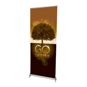 Fall Deeper Roots 2'7" x 6'7"  Vinyl Banner