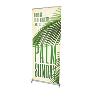 Easter Photo Palm 2'7" x 6'7"  Vinyl Banner