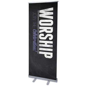 Slate Worship 2'7" x 6'7"  Vinyl Banner